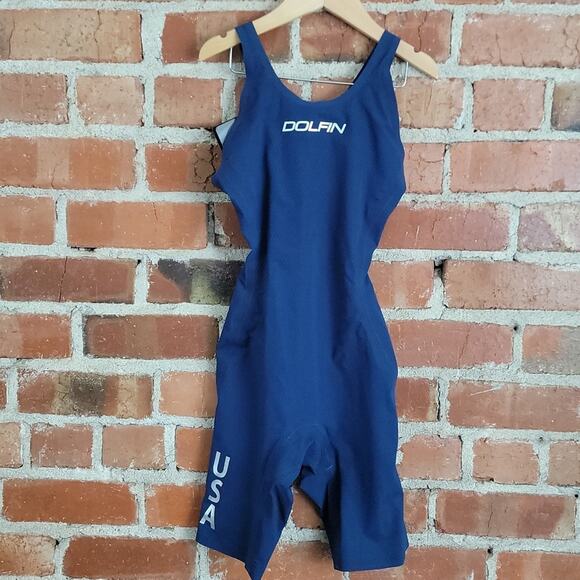 Dolfin Titanium FINA approved USA woman's knee suit 28 - Picture 1 of 13
